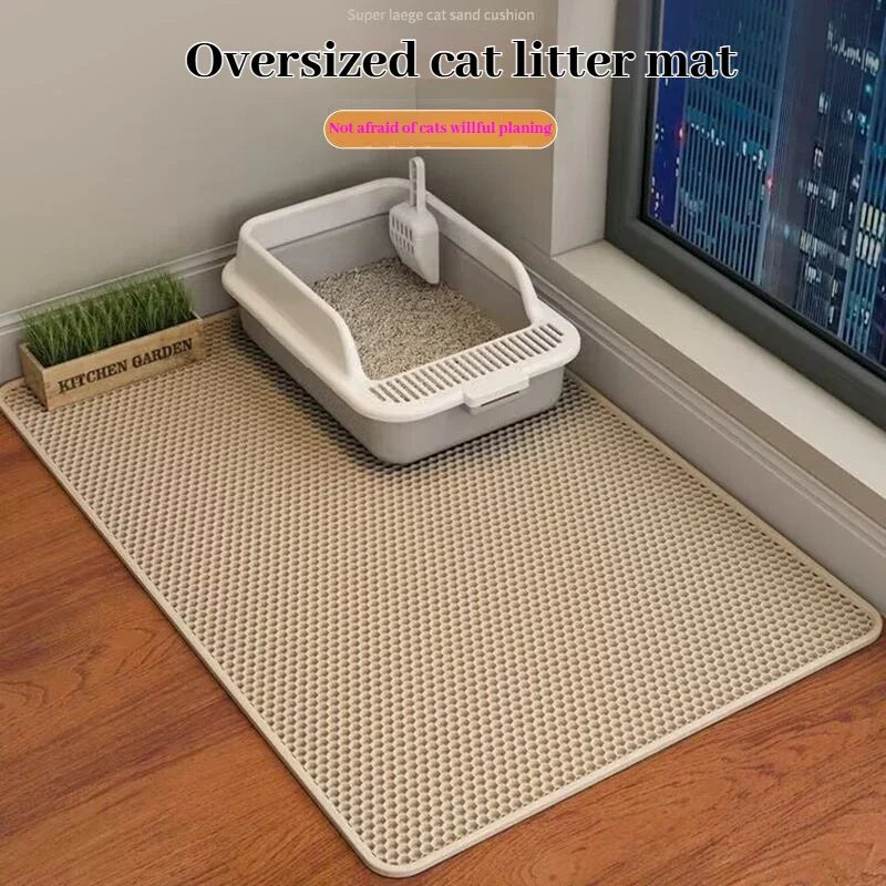 Waterproof Cat Litter Mat – Non-Slip Sand Trapping for Indoor Kittens