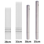 Stainless Steel Barbecue Skewers – Reusable Metal Kebabs for Outdoor Cooking