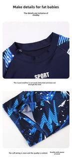 Boys Two-Piece Swimsuit – UV Protection Swimwear for Summer Swimming