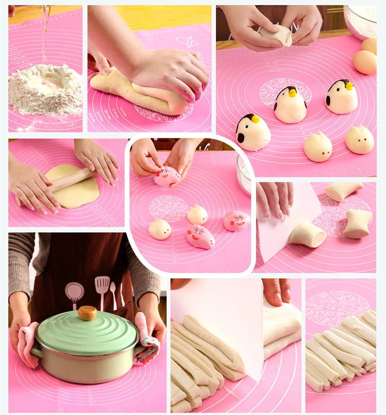 Silicone Baking Mat – Non-Stick Kneading Sheet for Pizza and Pastry Prep