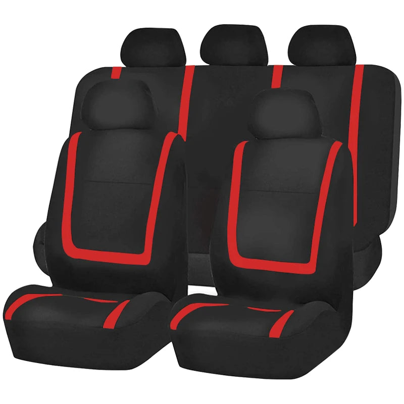 Universal Fabric Car Seat Covers – Breathable Polyester for Truck and SUV