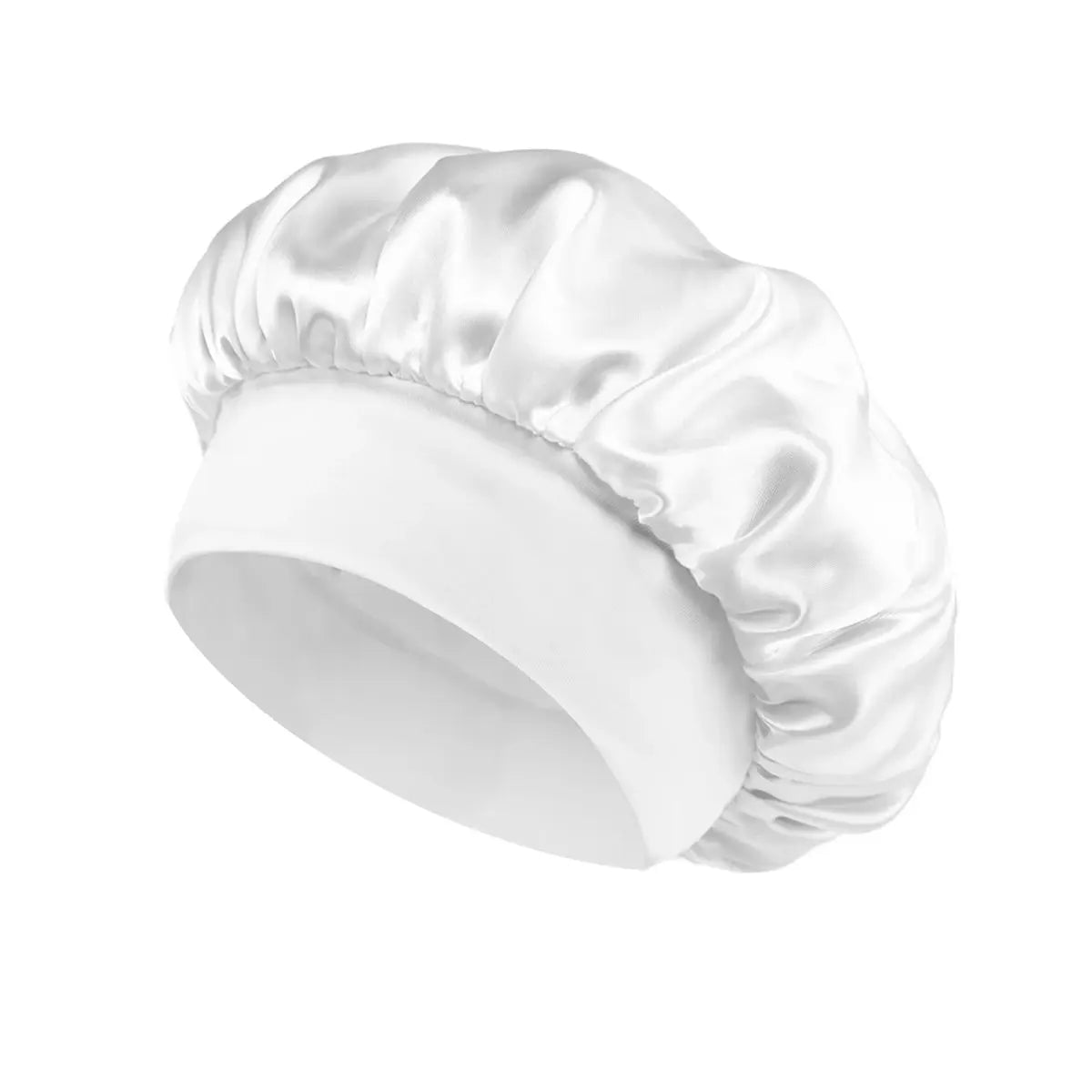 Satin Sleep Bonnet – Elastic Silk Hair Cap for Overnight Hair Protection