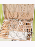 Faux Pearl Jewelry Set – Elegant Multi-Layered Necklace for Women
