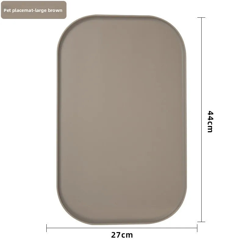 Silicone Cat Feeding Mat – Non-Slip Waterproof Tray for Pet Food Bowls
