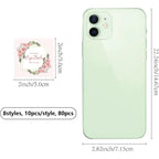 Floral Lip Balm Labels – Self-Adhesive Stickers for Homemade Cosmetics