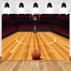 Basketball Stadium Photography Backdrop – Sport Theme for Kids Birthday Party