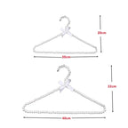 Pearl Beaded Bow Clothes Hangers – Decorative Kids Dress Storage Organizer