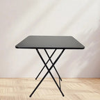Foldable Square MDF Dining Table – Compact 4 Person Desk for Home Office