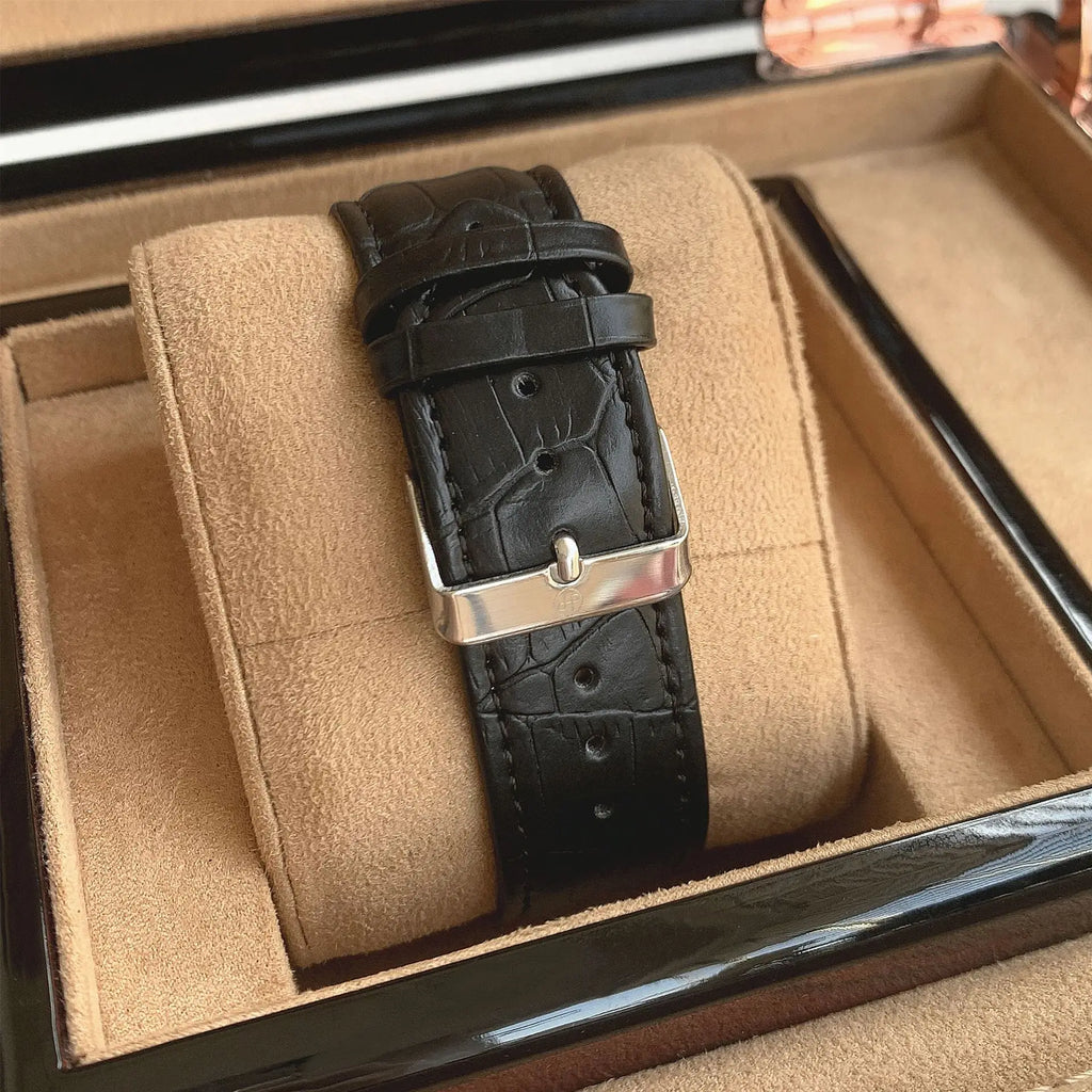 Quartz Men Watch – Retro Leather Calendar Wristwatch for Business Fashion
