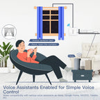 WiFi Smart Glass Curtain Switch – Touch Control for Roller Blind Automation