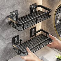 Adhesive Corner Shower Shelf – No Drill Wall Storage for Bathroom Organization
