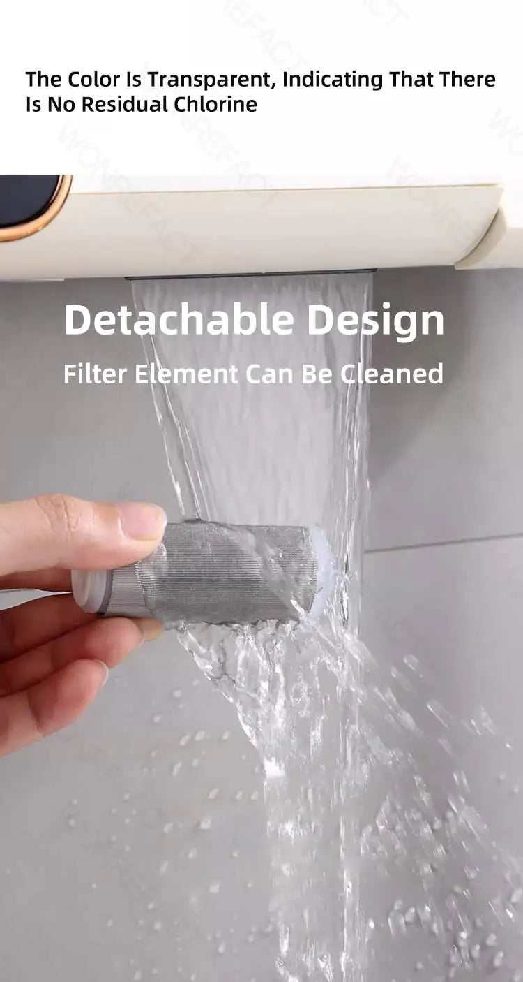 Stainless Steel Water Filter – Detachable Brass Prefilter for Bathroom Plumbing