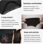 Seamless Cycling Base Layer – Compression Undershirt for Sports and Fitness