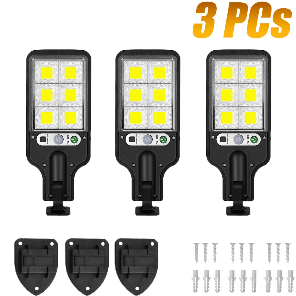 Solar Motion Sensor Wall Lamp – Waterproof Security Lighting for Garden Patio