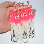 Soft Silicon Squid Lure – 12cm Double Assist Hook Rig for Saltwater Fishing