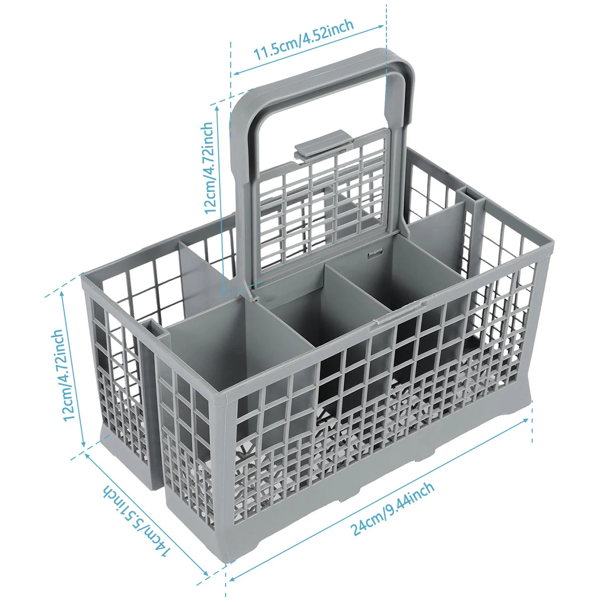Universal Dishwasher Cutlery Basket – Foldable Flatware Holder for Kitchen