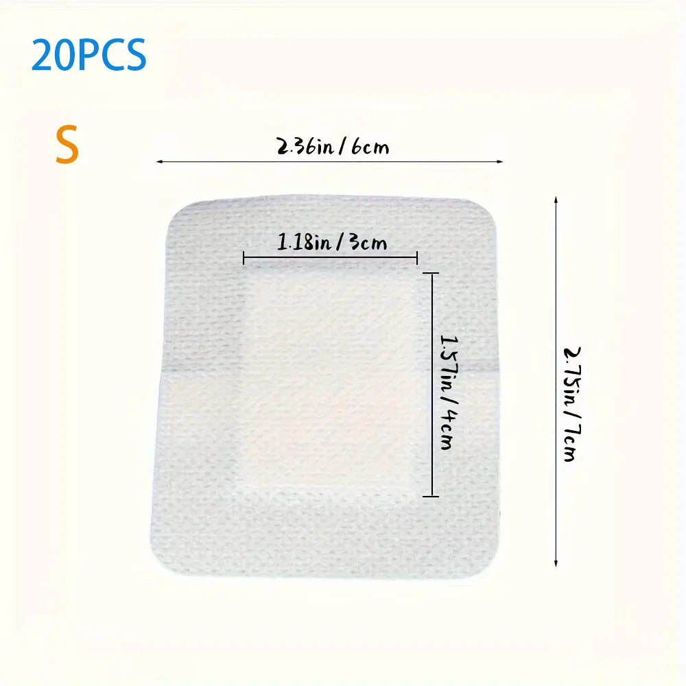 Large Hypoallergenic Non-Woven Adhesive Bandages – Medical Wound Dressings for First Aid
