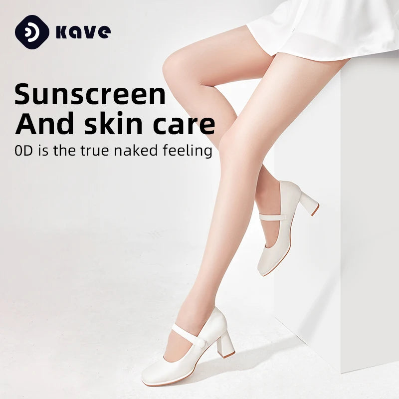 Ultra Thin UV Protection Pantyhose – Sheer High Waist Nylon Tights for Women