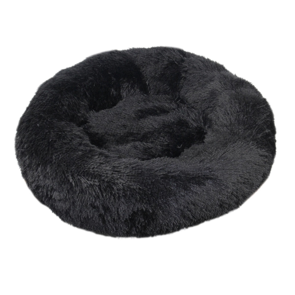 Round Plush Pet Bed – Soft Warm Dog House for Large and Medium Pets