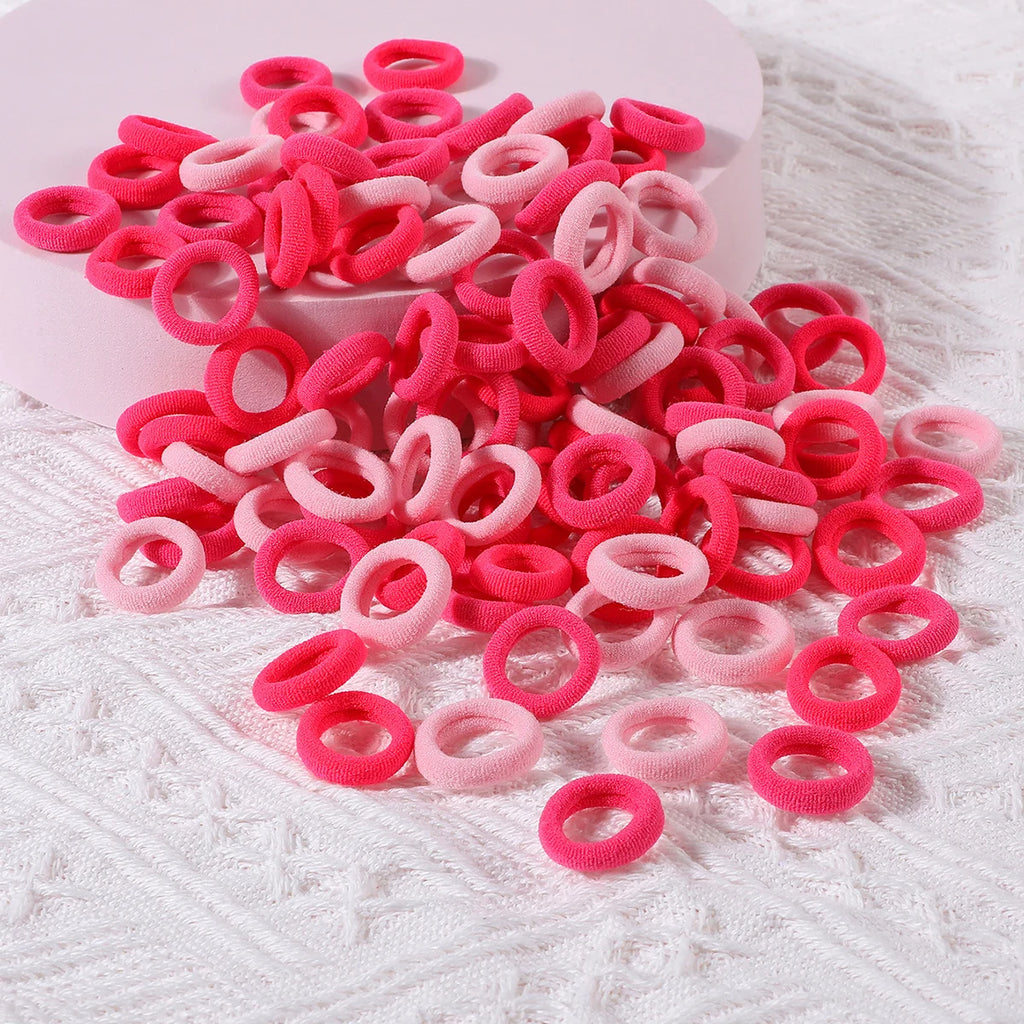 Colorful Nylon Hair Ties – Elastic Ponytail Holders for Kids Hair Styling
