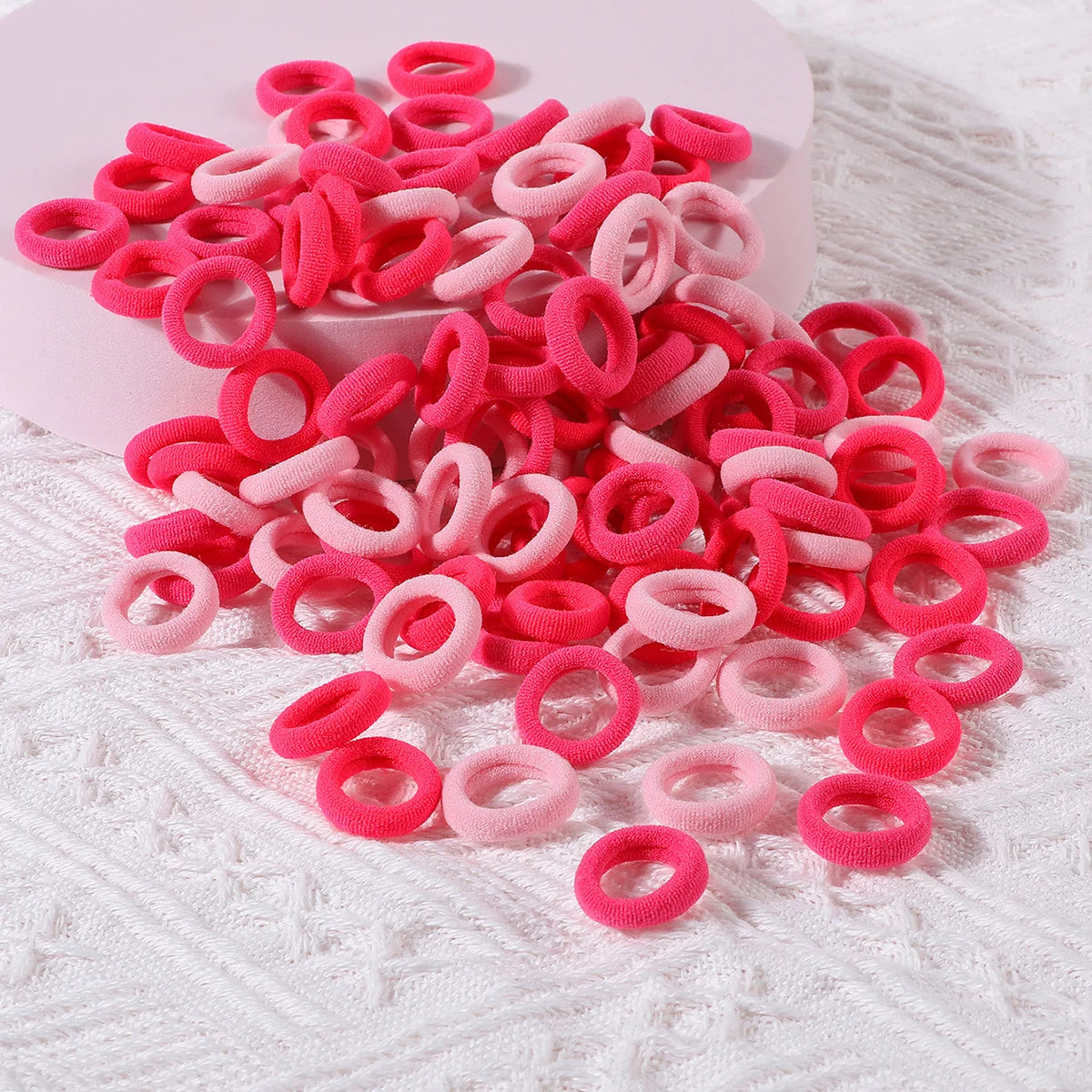 Colorful Nylon Hair Ties – Elastic Ponytail Holders for Kids Hair Styling