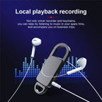 Mini Keychain Voice Recorder – Portable Digital Dictaphone for Meetings and Lectures