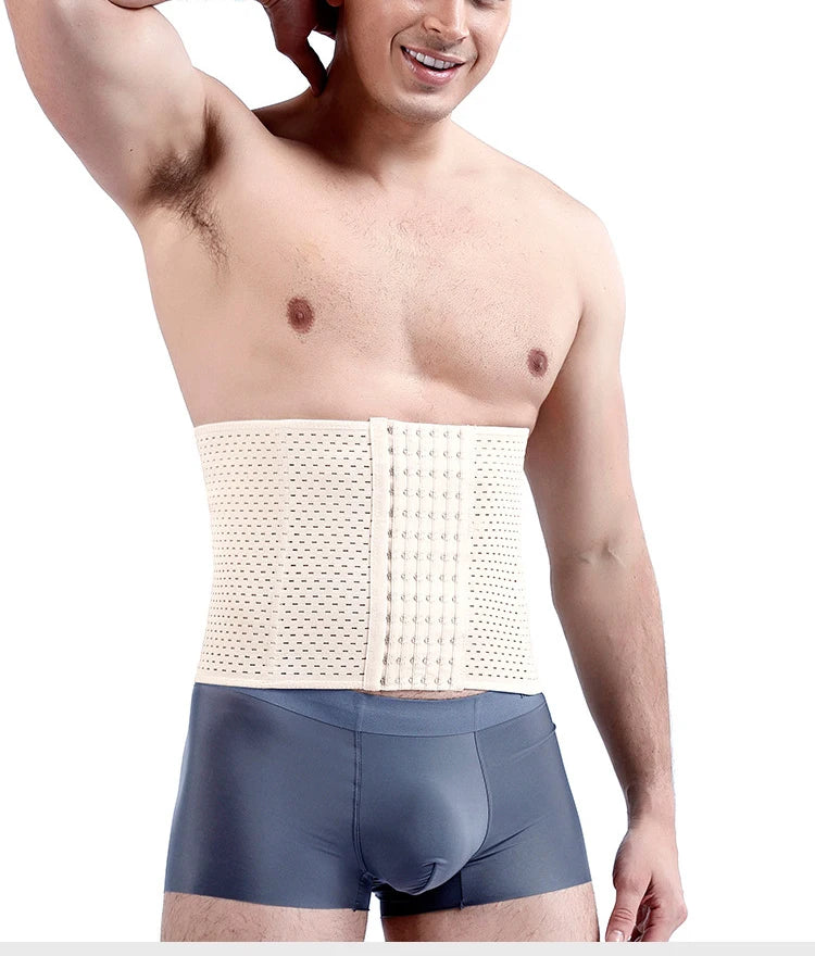 Men Slimming Waist Trainer Belt – Abdominal Compression for Fitness Workout