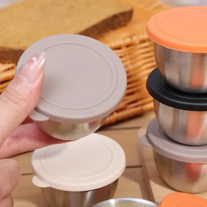 Stainless Steel Sauce Cup – Leakproof Dressing Container for Kitchen Lunch