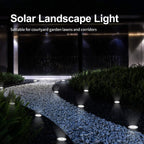 Solar LED Disk Lights – Waterproof Outdoor Landscape Path Lighting for Garden