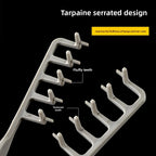 Textured Styling Comb – Professional Barber Tool for Men Flat Head Hair