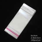 Self-Sealing Cellophane Bags – Transparent Adhesive Packaging for Gifts and Treats