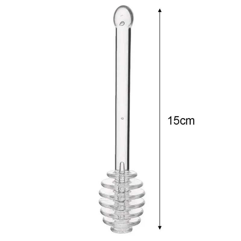 Glass Honey Dipper Stick – Drizzle Spoon for Kitchen Cooking and Tea Stirring