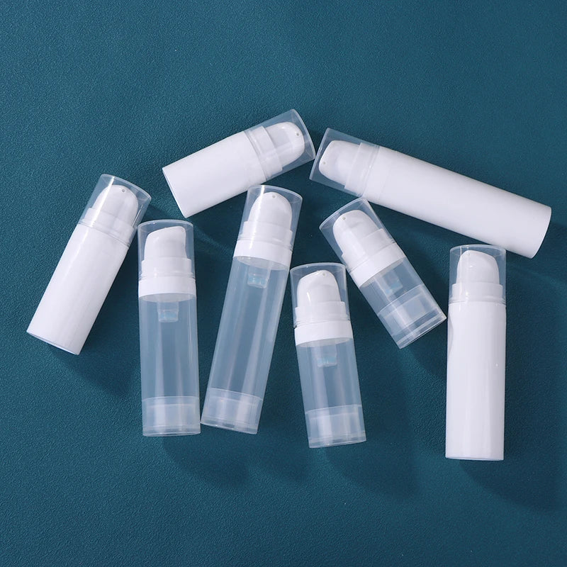 Portable Vacuum Pump Bottle – Refillable Travel Container for Cosmetics