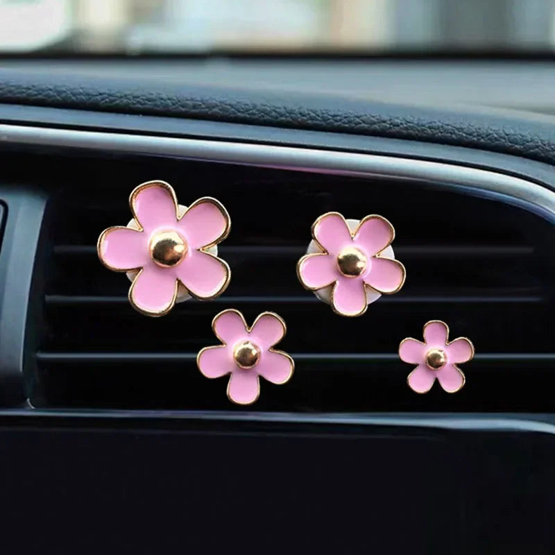 Flower Car Vent Diffuser – Cute Aromatherapy Clip for Auto Air Freshener
