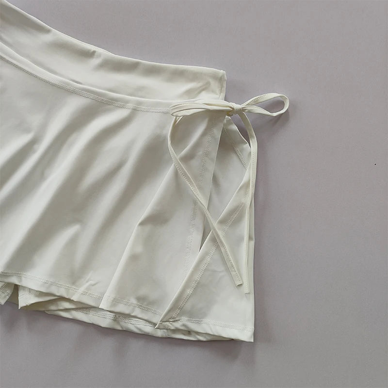 Athletic Yoga Skort – Quick-Dry Pocket Skirt for Tennis and Badminton