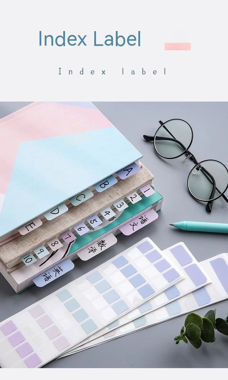 Transparent Sticky Note Index Tabs – Arrow Flags for Planner Page Markers