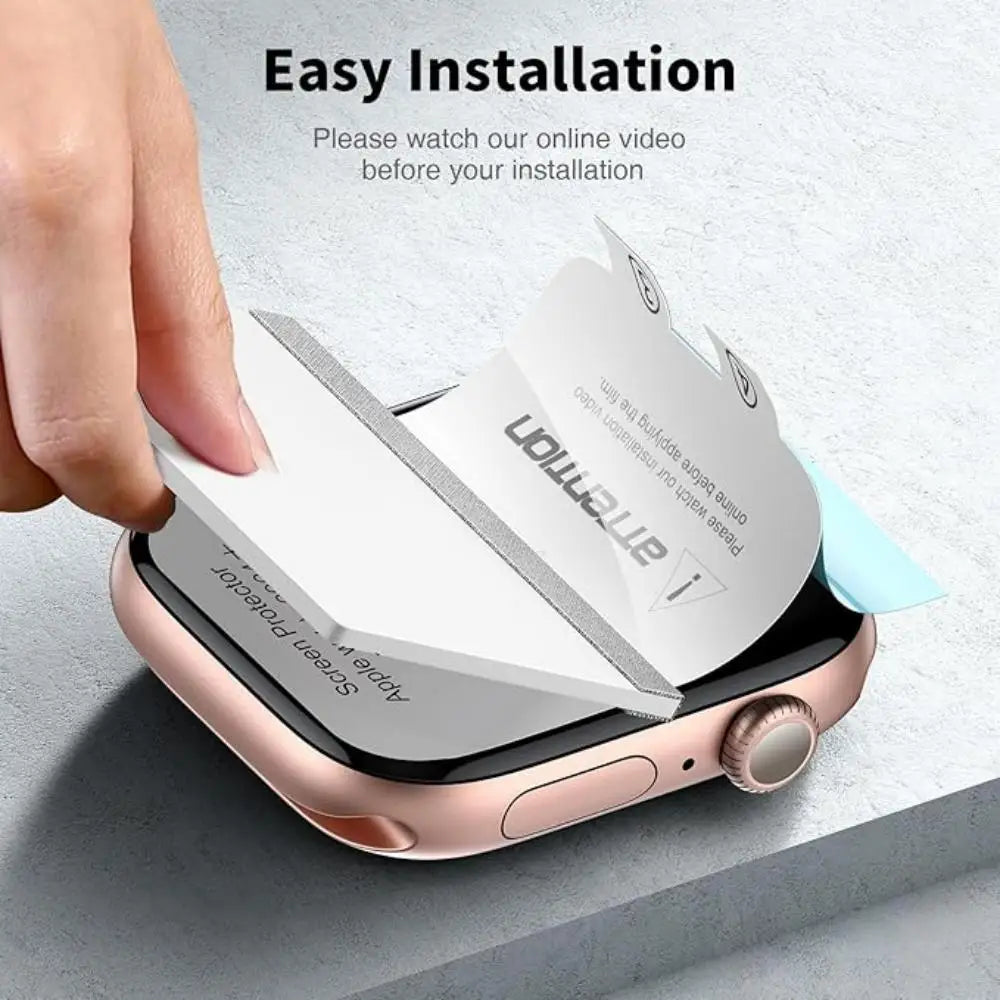 Hydrogel Screen Protector – Full Coverage Film for Apple Watch Series 1-10