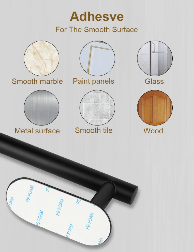 Stainless Steel Paper Towel Holder – Adhesive Wall Mount for Kitchen