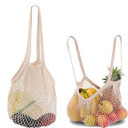 Reusable Cotton Mesh Tote Bag – Eco-Friendly Produce Storage for Grocery Shopping