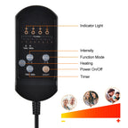 Heated Back Massage Cushion – Infrared Vibrating Mat for Home Office and Car