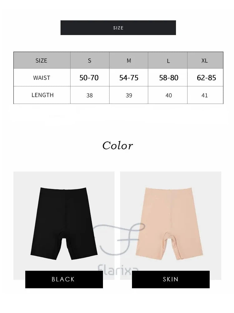 Seamless High Waist Boyshorts – Tummy Control Ice Silk Underwear for Women