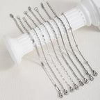 Stainless Steel Link Chain Bracelet – Stackable Silver Jewelry for Women