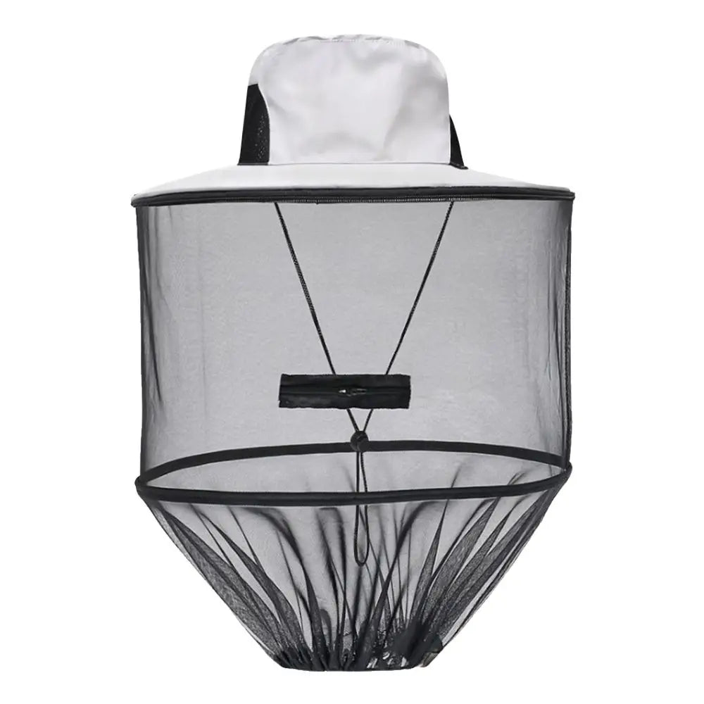 Mosquito Head Net Hat – Sun Protection Mesh Veil for Outdoor Fishing Hiking