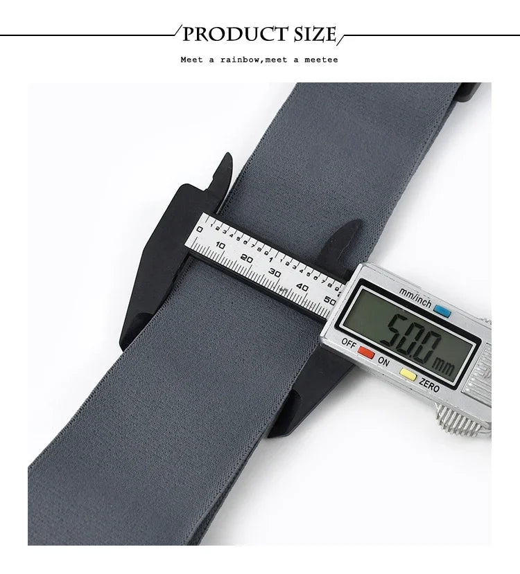 Elastic X-Type Suspenders – Adjustable Wide Braces for Men's Work and Formal
