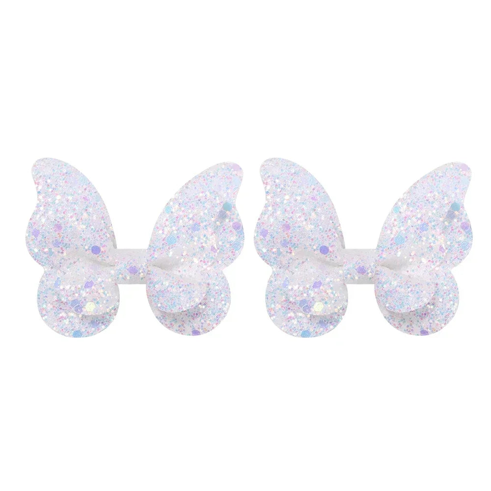 Sequined Butterfly Hair Clips – Cute Decorative Bows for Toddler Hairstyles