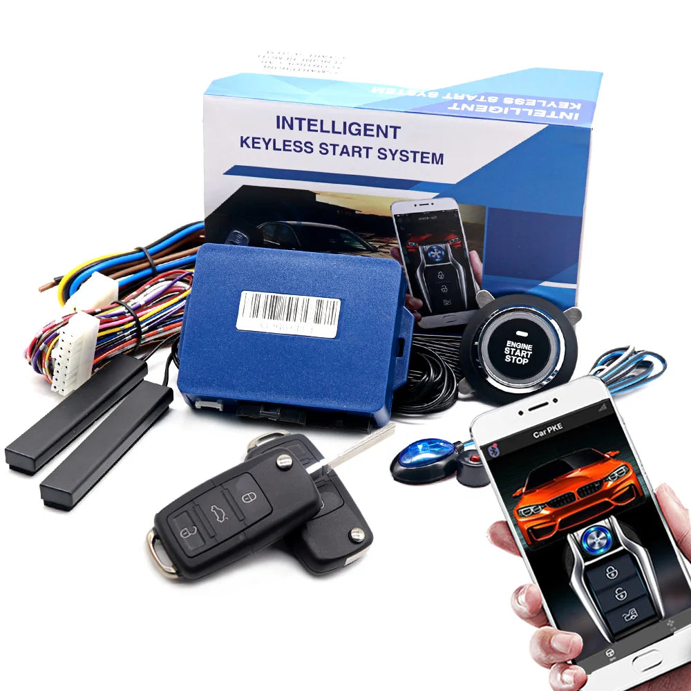 Universal Car Alarm System – Push Button Remote Start for Vehicle Security