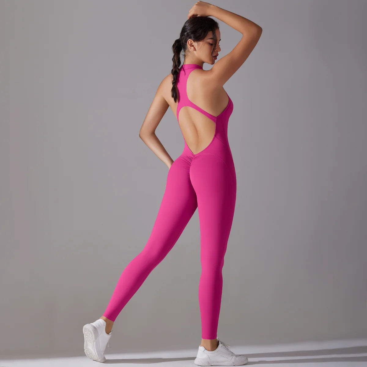 Tummy Control Bodysuit – Push-Up Sculpting Shapewear for Gym Fitness