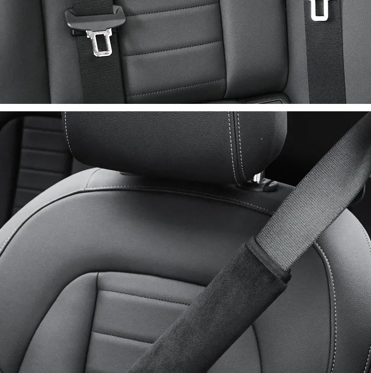 Adjustable Car Seat Belt Covers – Soft Shoulder Strap Pads for Driving Comfort