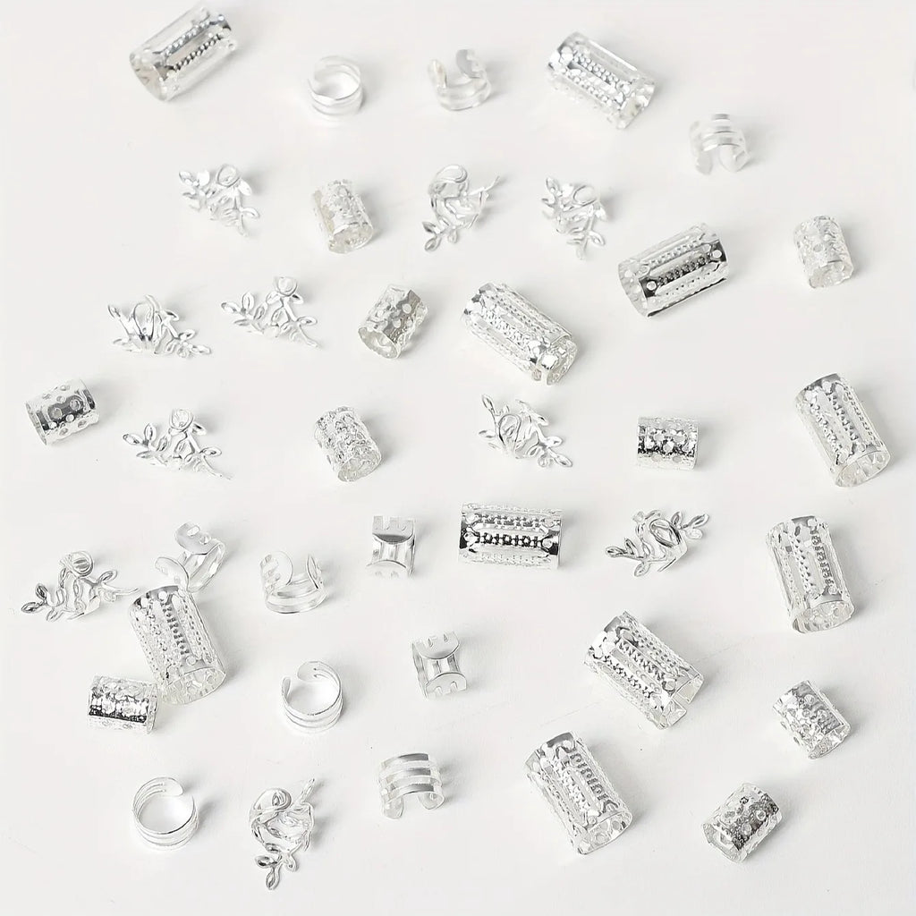 Hollow Out Hair Rings – Metal Jewelry Charms for Braids and Locs