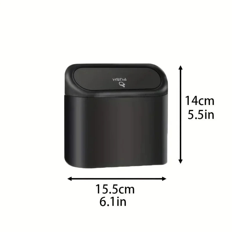 Leak-Proof Car Trash Can – Compact Waste Bin with Garbage Bags for Auto Interior
